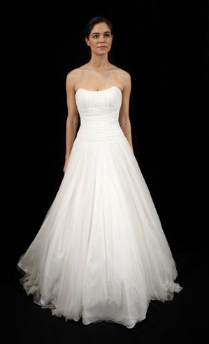 fairytale wedding dress. UPPER: A ridal gown is